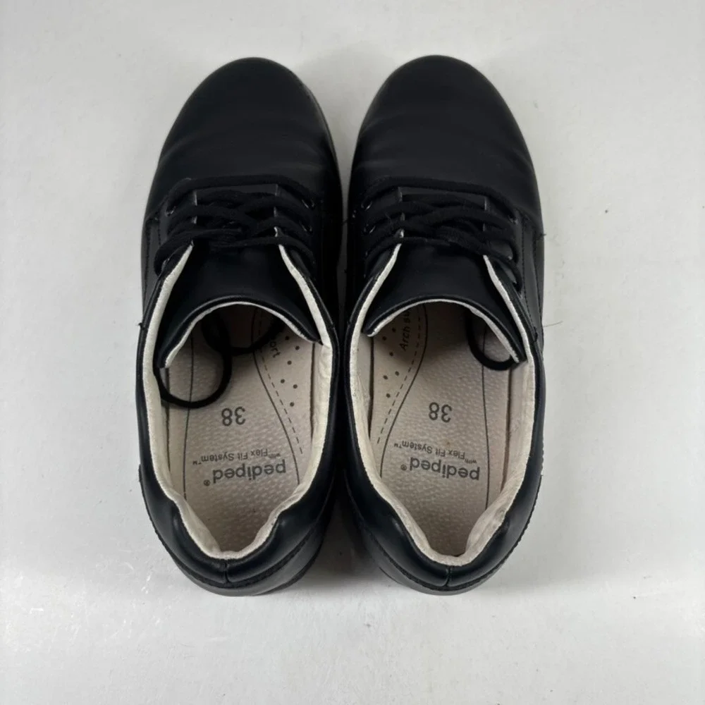 pediped Flex‎ Storm Boys US Size 6Y/38 Black Leather Oxford Dress School Shoes